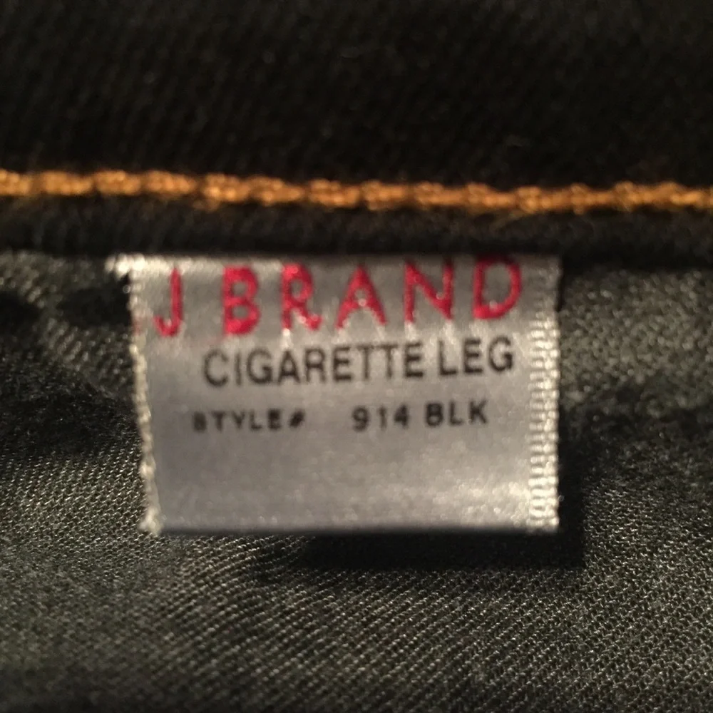 J Brand The Cigarette Straight Leg Jeans “914 Blk”